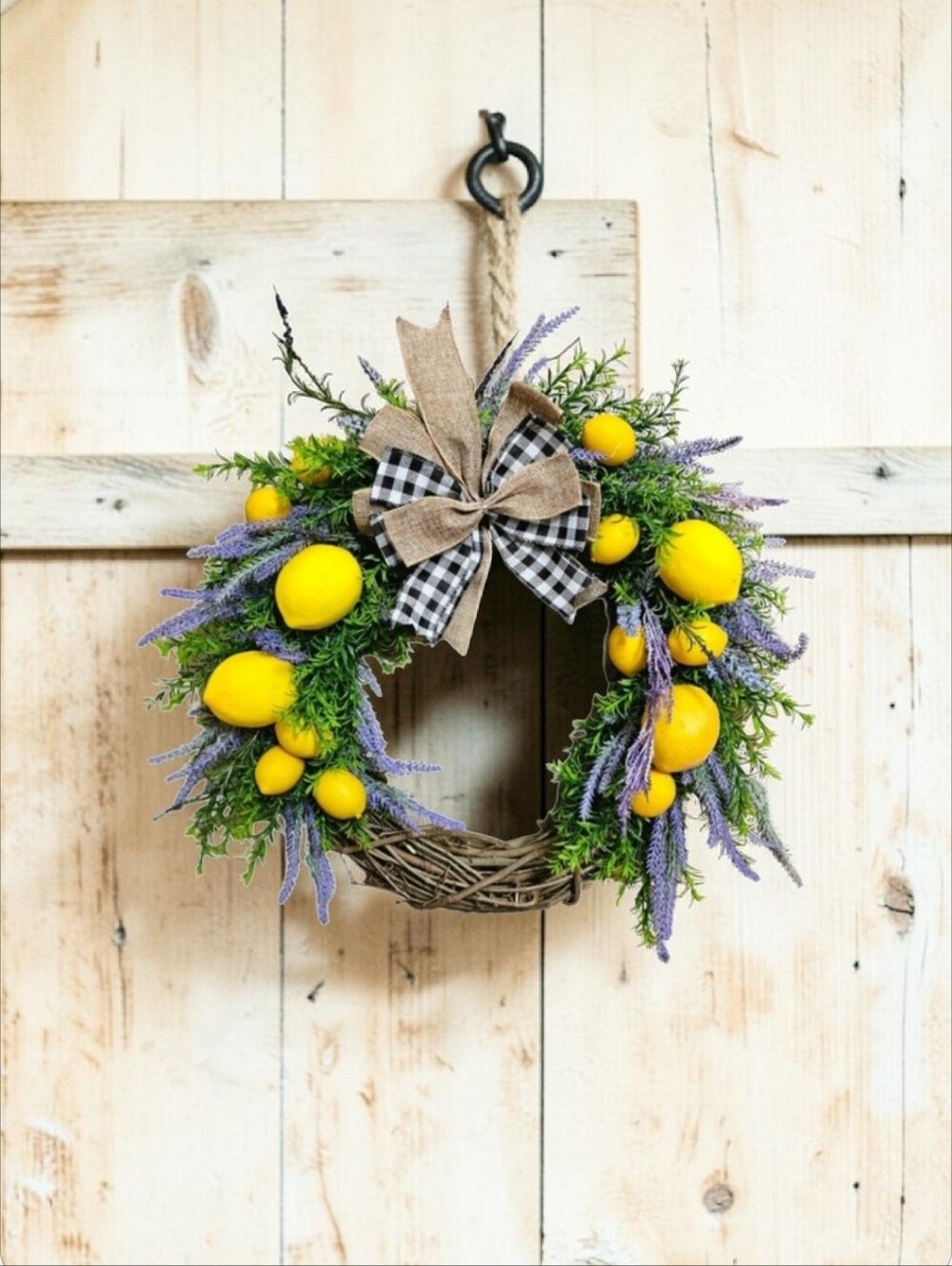Lemon & Lavender wreath